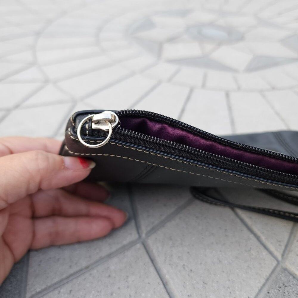 Coach 1941 SOHO Pleated Leather Zip Clutch Wristlet - Picture 12 of 13